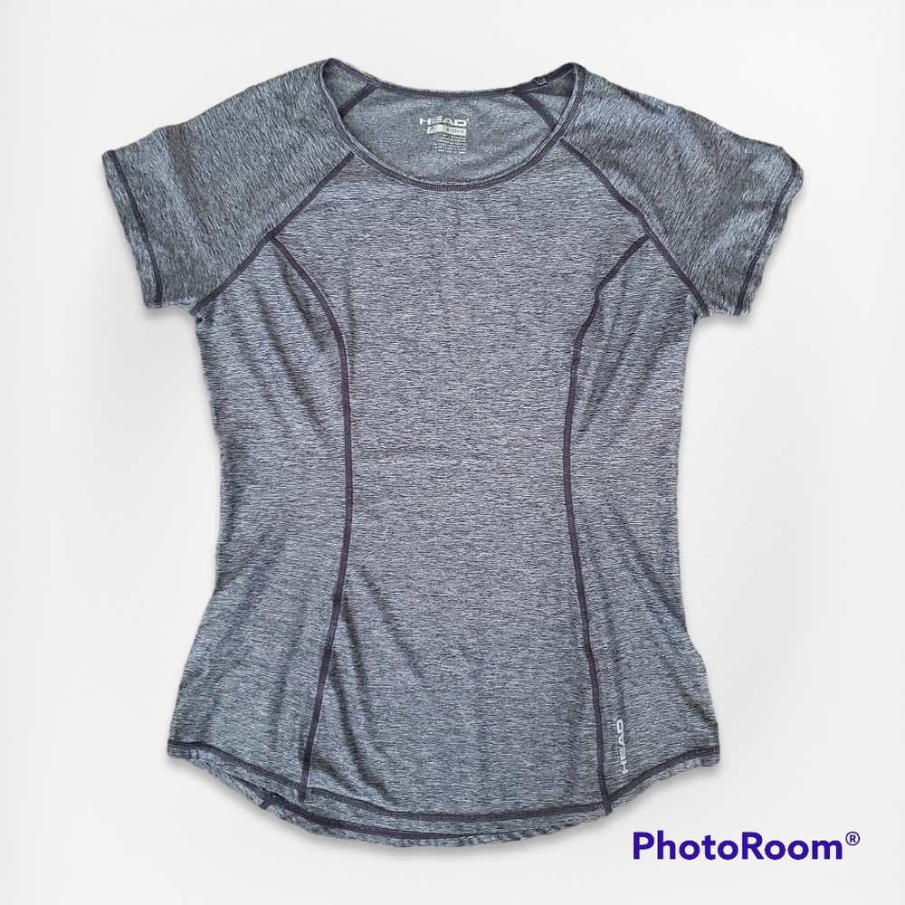 Head Heather Grey Dry-fit Workout Tee, Size S Tennis Pickleball